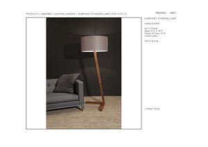 HUDSON HUMPHREY STANDING LAMP