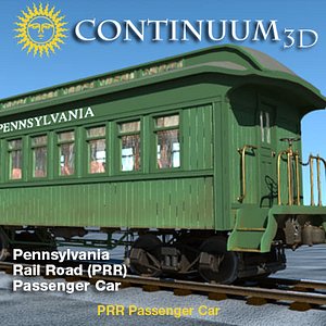 prr passenger car 3d model