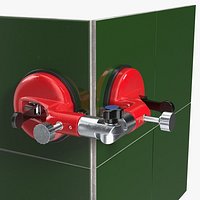 Corner Tile Seam Setter with Vacuum Suction Red