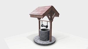 3D Stone Well model