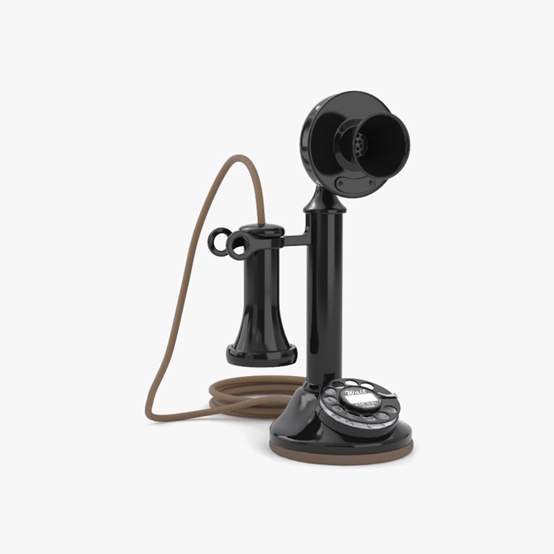 3D Candlestick Phone TurboSquid 1979526