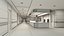 3D hospital hallway model