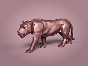 3D Abstract Tiger Statue -- Ready for 3D Printing model