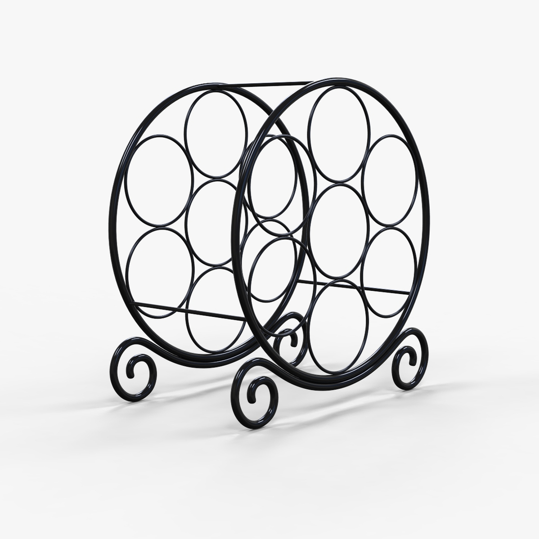 Circular Wine Rack 3D Model - TurboSquid 1177827
