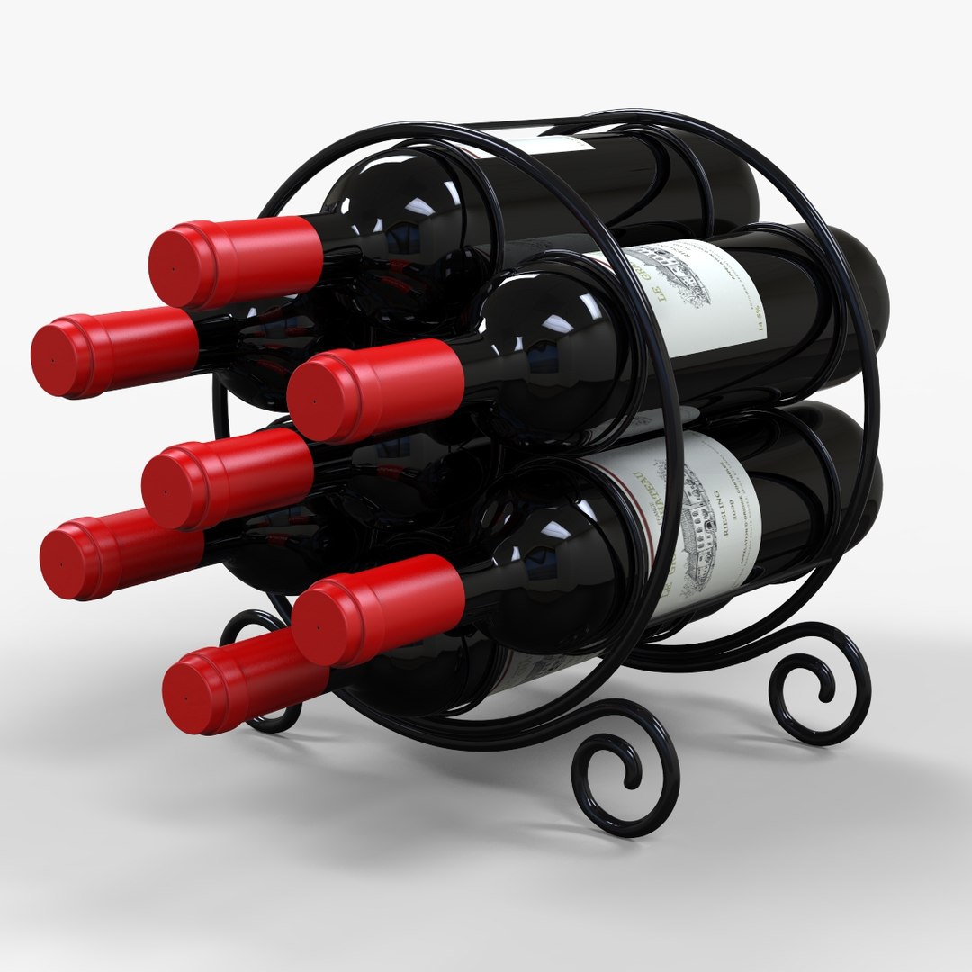 Circular Wine Rack 3D Model - TurboSquid 1177827