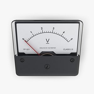 dc voltmeter electrical 3d model