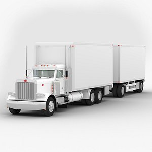 Box Truck with Trailer