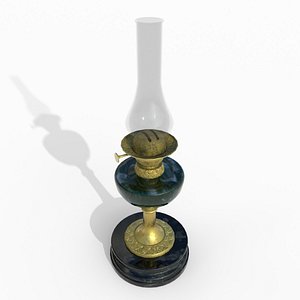Victorian decorative oil lamp