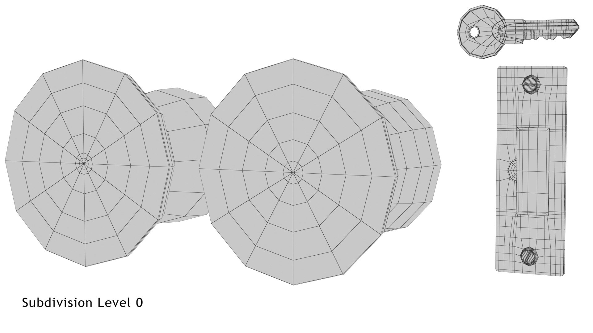 3D door knob model https://p.turbosquid.com/ts-thumb/49/Dzj8q5/dH/doorknobset_wireframerender8.0/jpg/1605379697/1920x1080/fit_q87/343ae40d4323b2ab7e855af34cb6586591fe6c99/doorknobset_wireframerender8.0.jpg