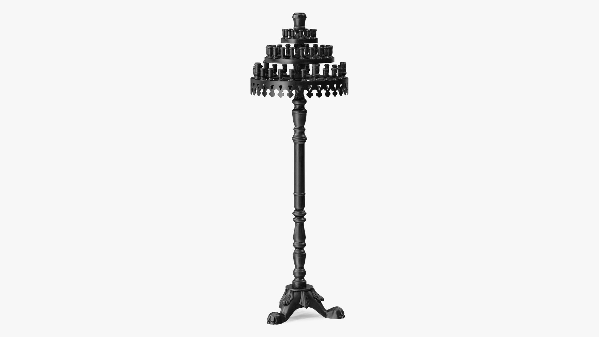 Cast Iron Candle Holder 3D model preview