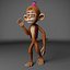 Disney Aladdin Abu Stilisierte Figur 3D-Modell