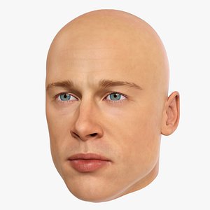 Brad Pitt Head 3D model
