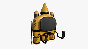Jetpack E03 Yellow Black - SciFi Character Design