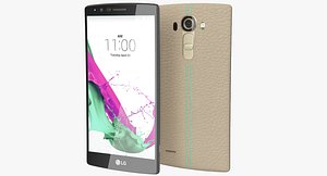 3d realistic lg g4 leather
