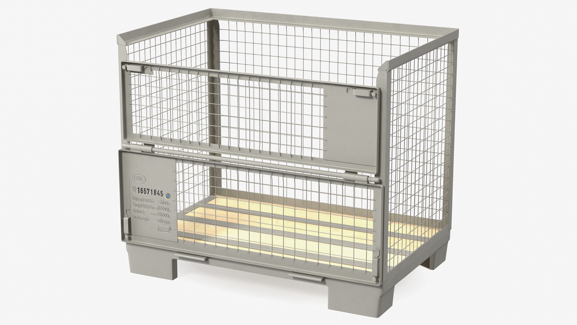 Euro Mesh Pallet Epal Box Pallet 3D model preview