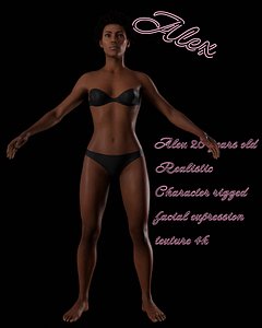 Realistic character Alex 3D