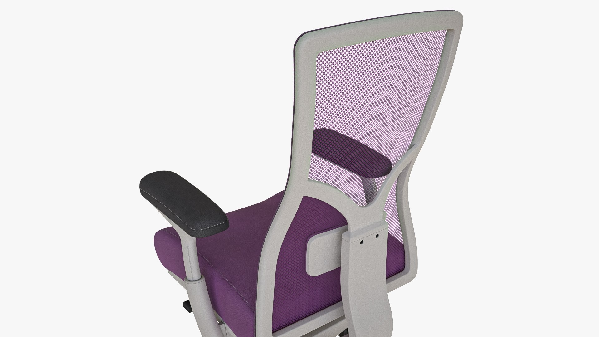 3D High Back Ergonomic Office Chair Leather - TurboSquid 2123655