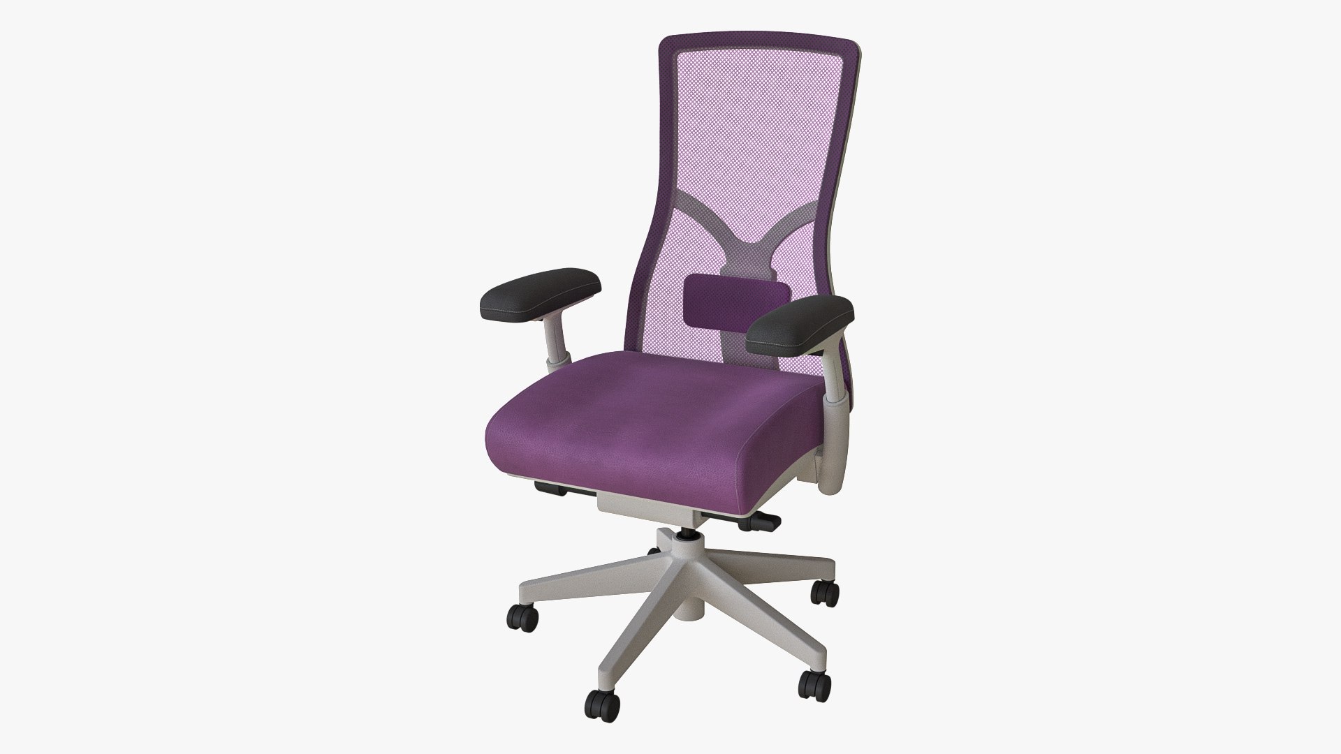 3D High Back Ergonomic Office Chair Leather TurboSquid 2123655