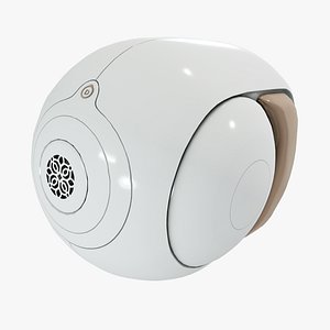 3D Modern White Bluetooth Speaker