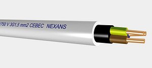 XMVK 450 750 V 3G1,5 mm2 cebec naxans.max