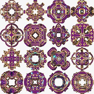 Abstract shape pack A4