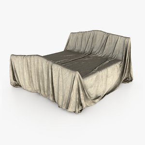 Dirty Covered Double Bed