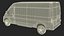 3D White Fiat Ducato 2025 Medium Van