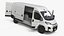 3D White Fiat Ducato 2025 Medium Van