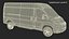 3D White Fiat Ducato 2025 Medium Van