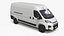 3D White Fiat Ducato 2025 Medium Van