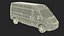 3D White Fiat Ducato 2025 Medium Van