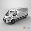 3D White Fiat Ducato 2025 Medium Van