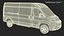 3D White Fiat Ducato 2025 Medium Van