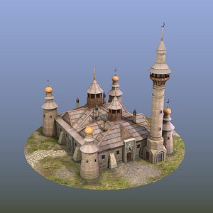 Mosque Ancient Low-poly 3D model