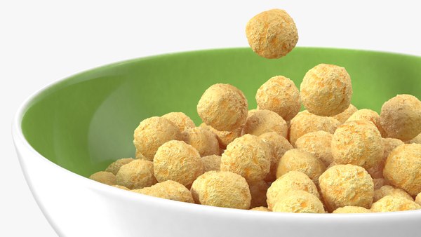 3D Cereal Balls Falling into Bowl - TurboSquid 1760356