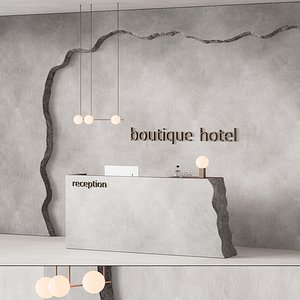 339 office furniture 15 reception desk 10 3D model