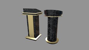 Modern Luxury Lectern Podium 3D model