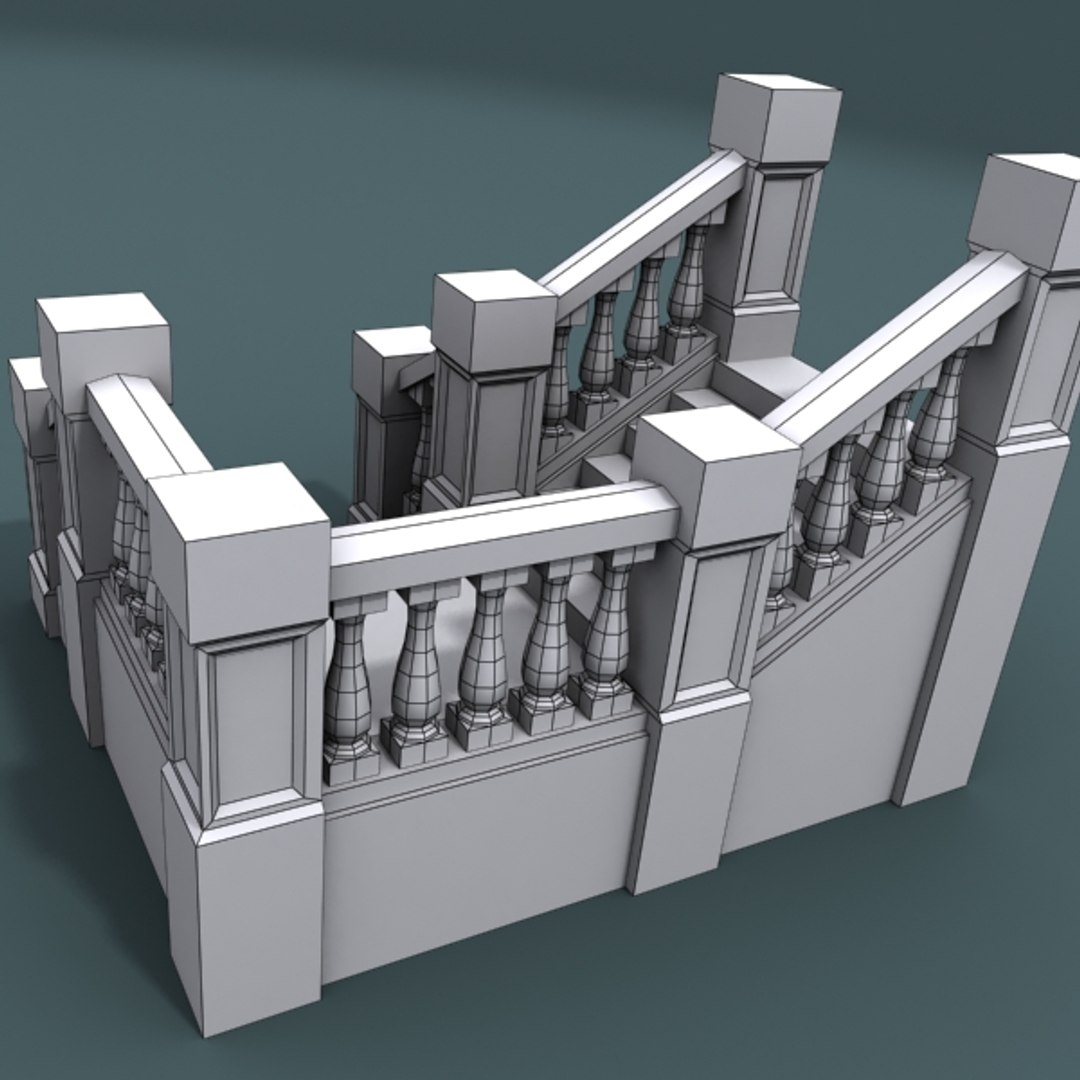 step staircase 3d model