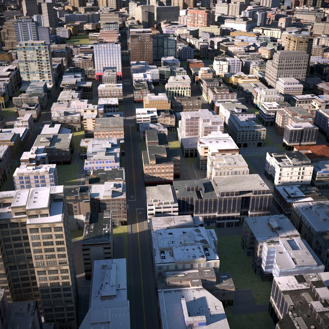 3D City Cityscape - TurboSquid 1456661