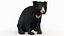 3D bear rigged sloth model