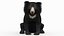 3D bear rigged sloth model