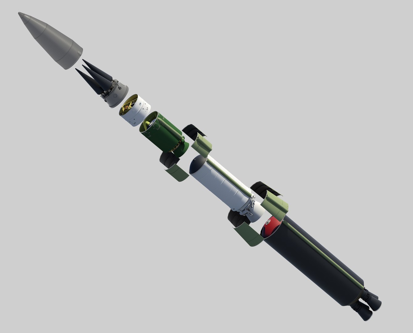 Minuteman-iii Intercontinental Ballistic 3D Model - TurboSquid 1219232