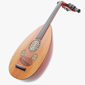 3D Traditional Arabic Oud model