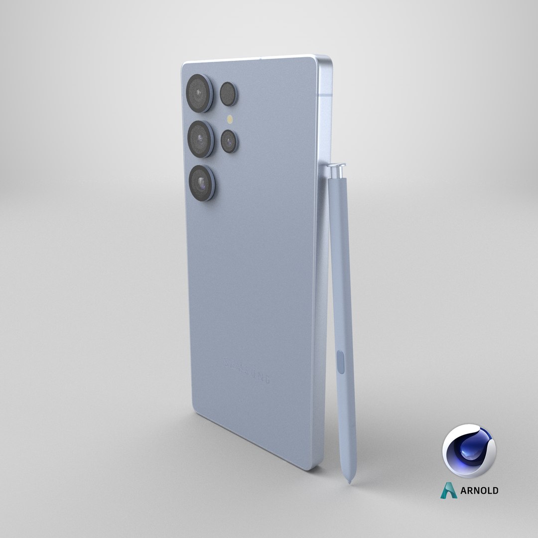 Samsung Galaxy S25 Ultra Titanium Silverblue 3D Model - TurboSquid 2355659