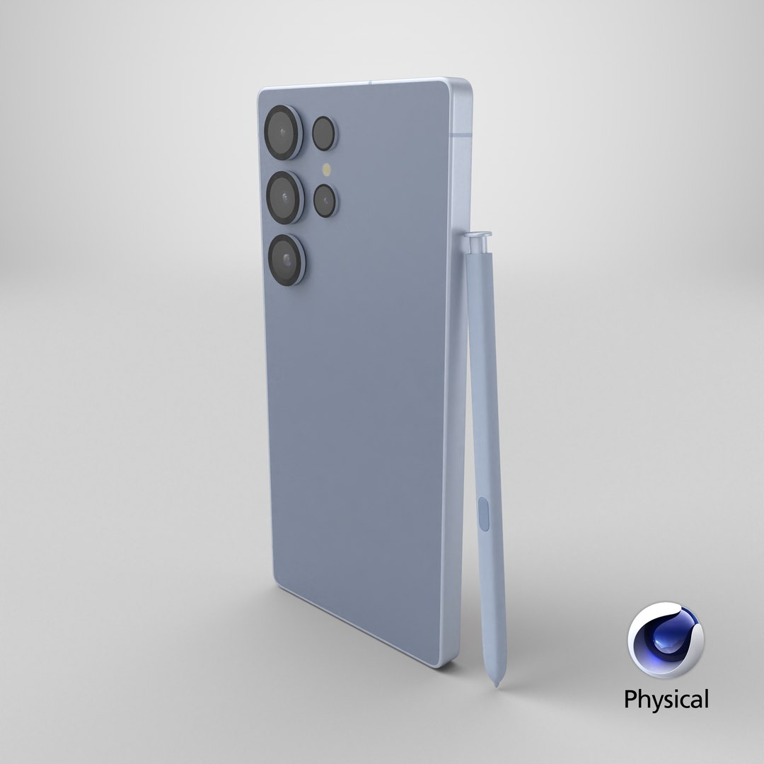 Samsung Galaxy S25 Ultra Titanium Silverblue 3D Model - TurboSquid 2355659