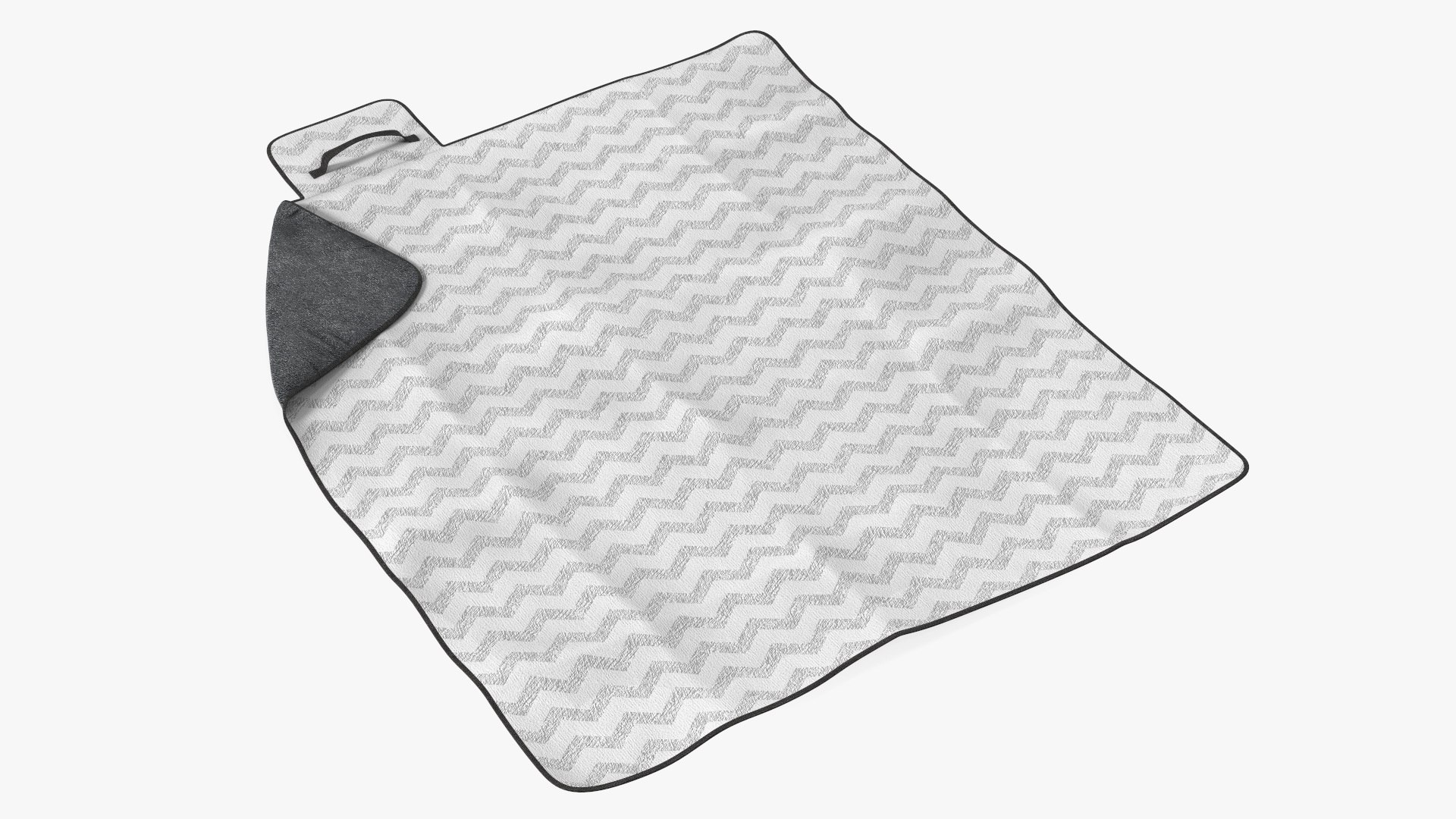 Large Picnic and Outdoor Blanket 3D model preview