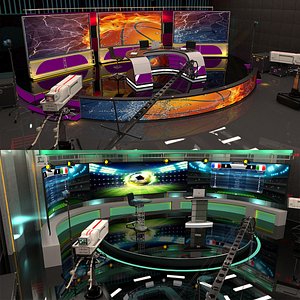 3D Sports Studio Collections model