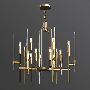 hudson valley bari chandelier 3D