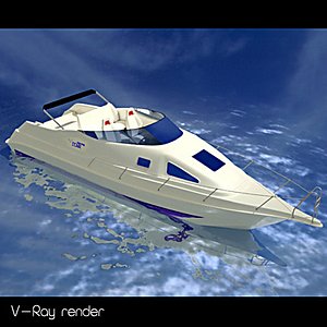 sport motoryacht yacht 3d max