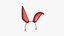Furry Ears Tiara G10 Red - Projekt postaci z pałąkiem na głowę